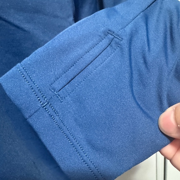 Halara Long Sleeve  Contrast Mesh Workout Sports Top Navy - Picture 7 of 10